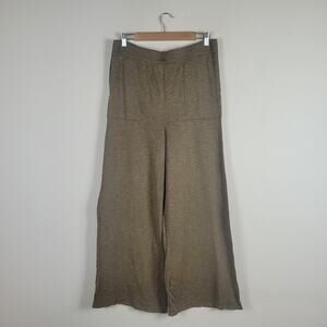 Free People Olive Green Wide Leg Pants